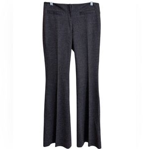 Michael Kors Office Siren Corpcore Grey Mid Rise Wool Blend Flared Pants Size 8